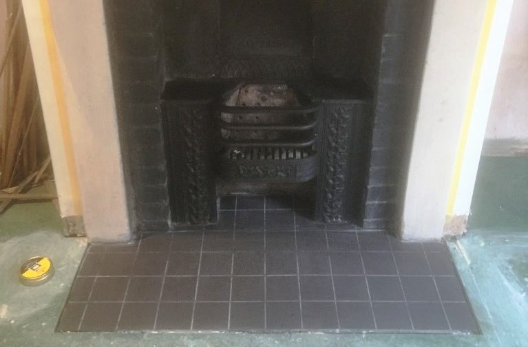 Limestone Fireplace After Cleaning Oxford